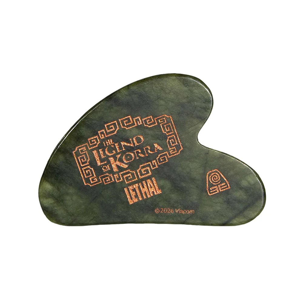 Lethal Cosmetics Avatar The Legend Of Korra - Bolin Grounding Gua Sha Gezichtsroller - Groen